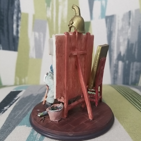 Norman Rockwell Triple Self-Portrait Figurine 1999 90's Grossman Creations - Picture 7 of 15